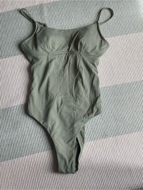 lululemon athletica Olive Green One-Piece Swimsuit with Cutout